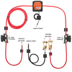 Car Split Charge Relay Kits 3/5/7m Adjustable Voltage Dual Battery Isolator Camper RV Yacht Smart Battery Isolator Charge