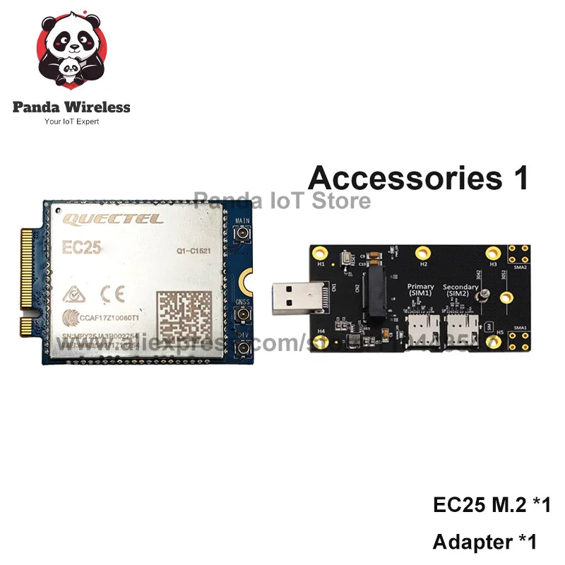 1PCS  SIM Card Slot EC25-A EC25-E EC25-J EC25-AU EC25-AUX EC25-EUX EC25-AF EC25-AFX  Quectel EC25 M.2 LTE Cat 4 Module
