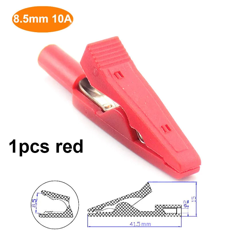 10A 20A 30A 50A Alligator Clip Crocodile Adapter 2mm 4mm Banana Plug Probe Clip for Multimeter Pen Test lead Cable Insulated E2