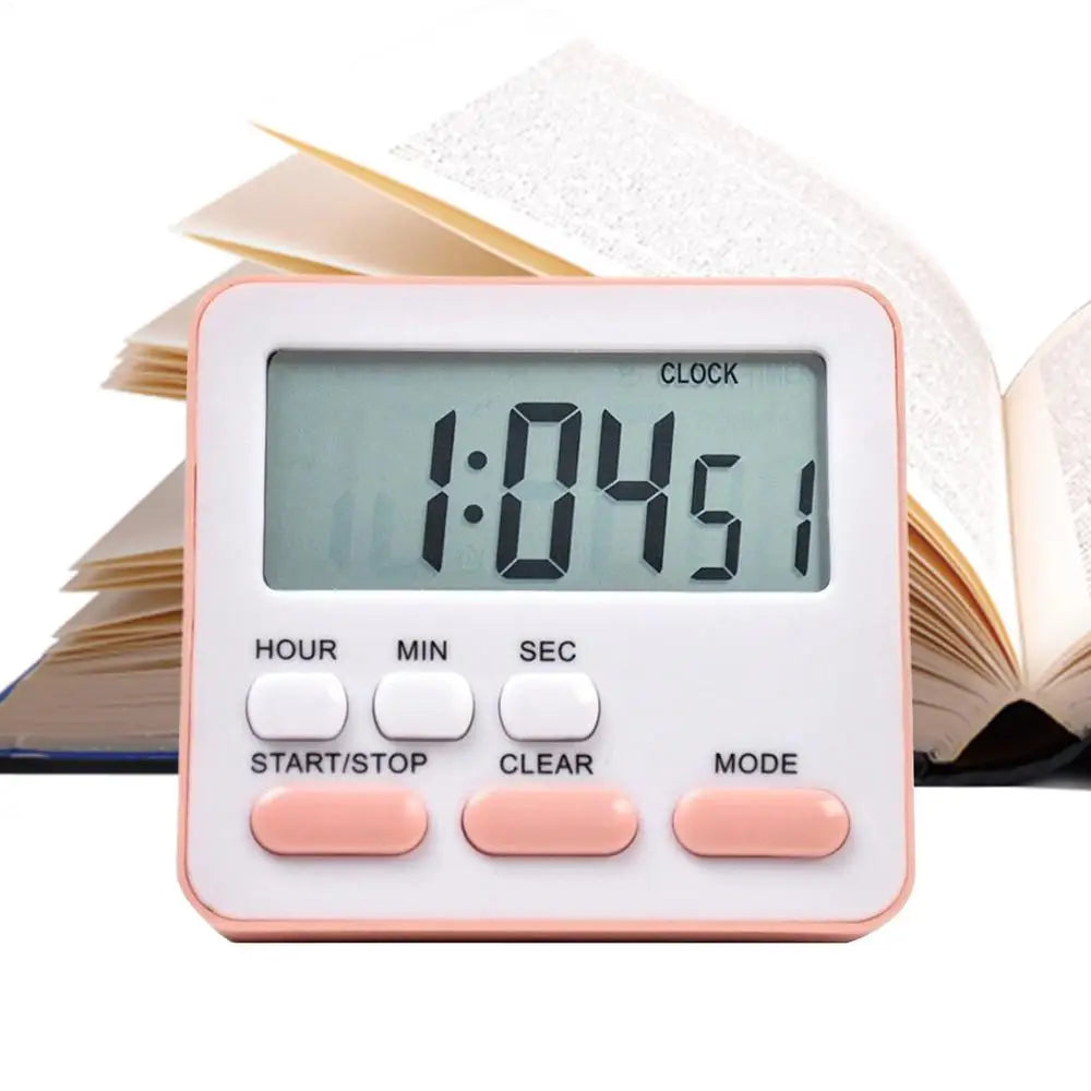 Kitchen Timer Small Digital Clocks 24 Hour Alarm Function Timer for  Adults Boys Girls Classroom Grilling Baking Meeting Cooking