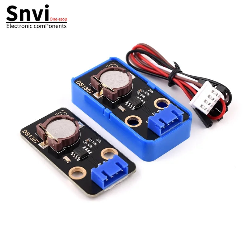 Snvi DS1307 PCF8563 RTC Module Real Time Clock I2C Timekeeping Backup Battery with Case Cable