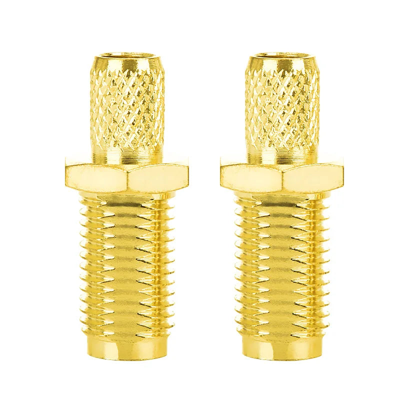 RP-SMA-KY-3 Male Female Bulkhead Crimp for RG58 RG142 SYV50-3 Cable RF Coaxial Connector