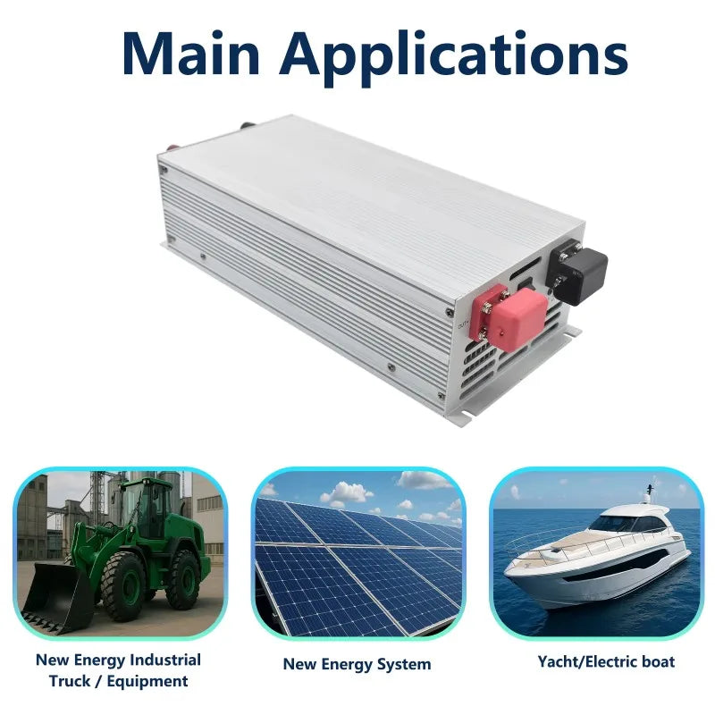High Efficiency Isolated DC DC Converter 300V-500V to 48V 4000W with 95% Efficiency for Motor & Air Conditioner Applications