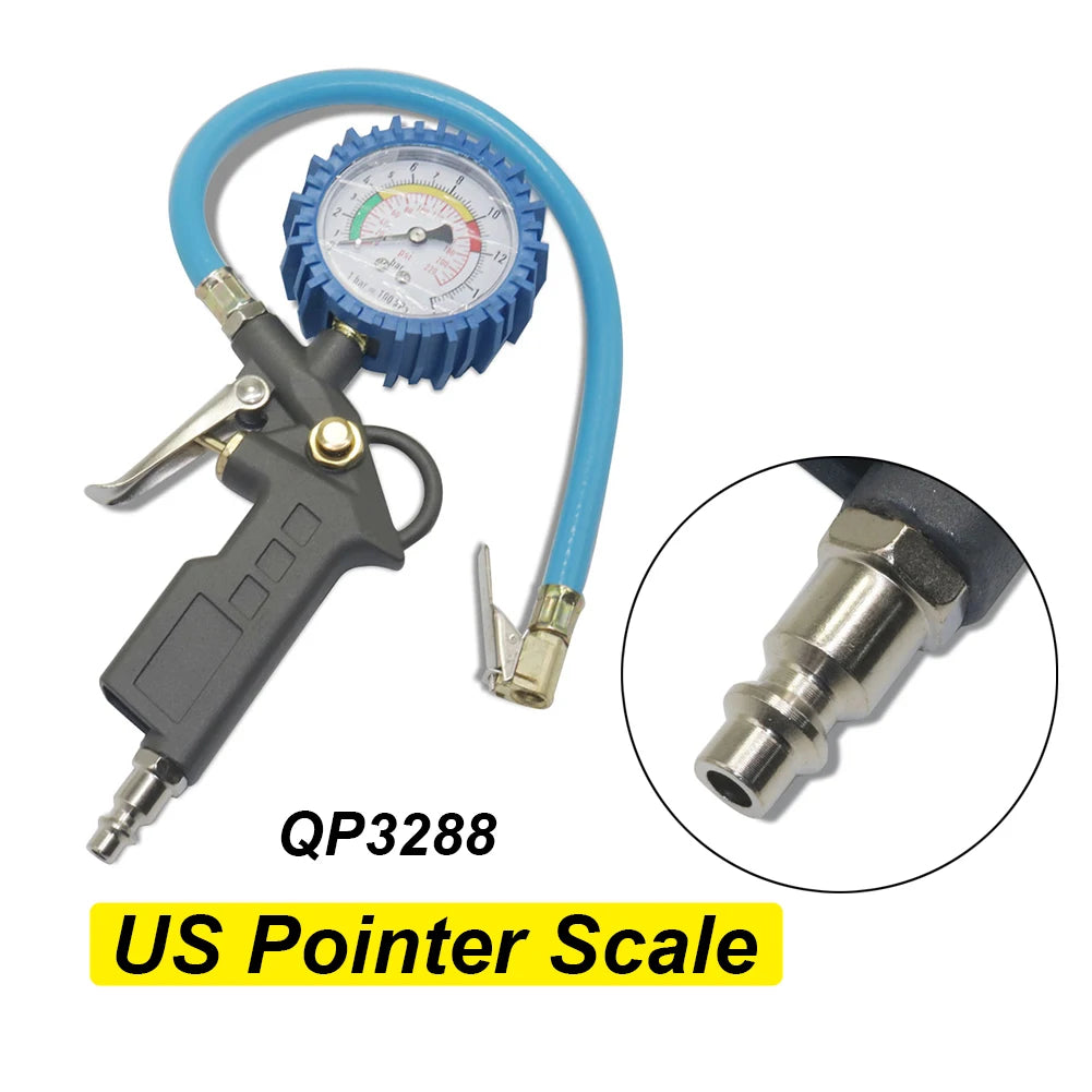 Automobile Tire Pressure Gun Barometer American Style European Style Japanese Style Handheld Tire Pressure Gauge