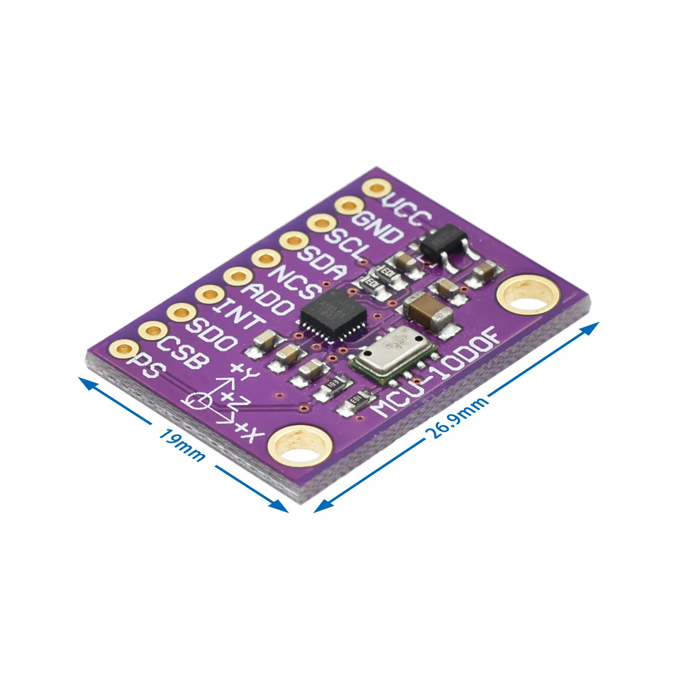 MCU-117 9-Axis 10DOF Calibration Module High Precision SPI/IIC Communication MPU9250 MS5611 Accelerometer Gyroscope Barometer