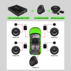 Sennuopu 8 Channels Digital Sound Processors  Audio Amplifier DSP 6 Ch  Amp 12V with Bluetooth Automotive Sound for Car DP-X680