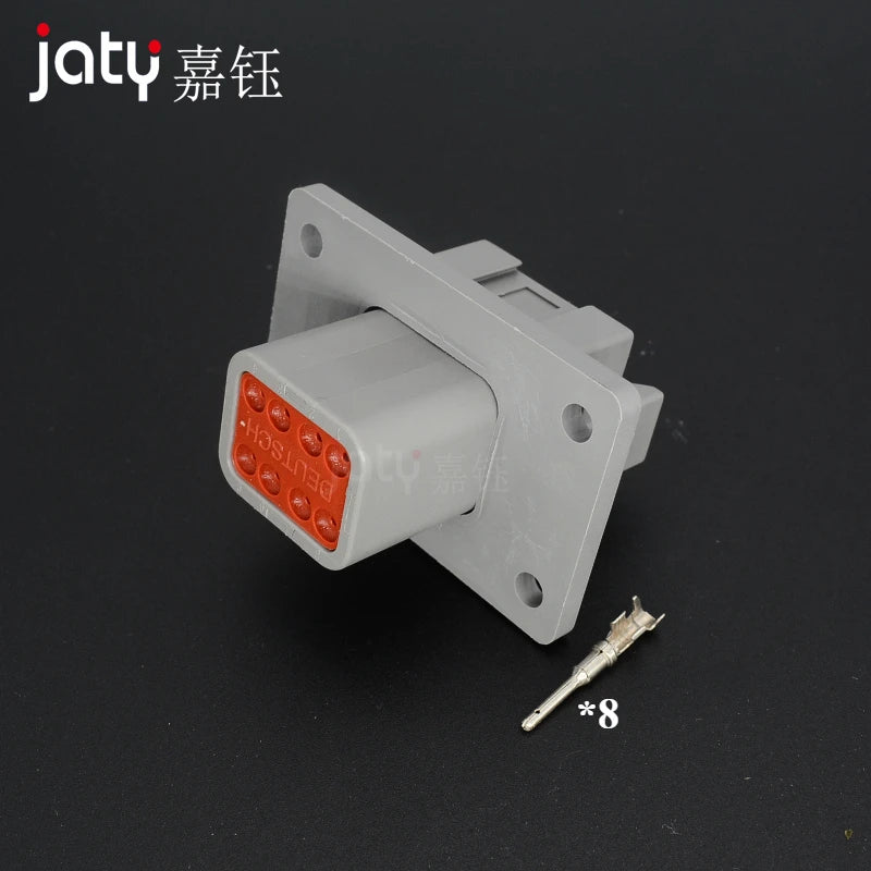 Deutsch Waterproof Connector with Fixed Flange Plug DT04-2P-L012 DT04-4P-L012 DT04-6P-L012 DT04-8P-L012 DT04-12P-L012 DT06-2S