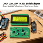 2004 LCD Display Module 20x4 Character Screen IIC I2C Interface Serial Adapter Board With Backlight Yellow Green / Blue Screen O