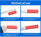 2:1 Heat Shrink Tubing Dia 1 2 3 4 5 6 7 8 9 10 12 14 16 20 25 30 40 50 mm Thermoresistant Sleeve Cable Repair Polyolefin Tube