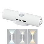 LED Night Lights Double-head Sunset Wall Lamp Motion Sensor RGB Ambient Light Magnetic USB Rechargeable Party Corridor Closets
