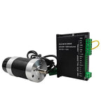 48V 500W ER11 Brushless Spindle+57MM Clamp with Screws+ 48V Brushless Motor Driver+ER11-10mm Built in HALL Sensor