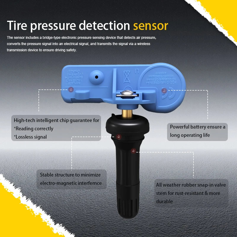 1/4PCS 433MHZ Tire Pressure Sensor TPMS Fit For Hummer Opel Corsa Van Adam Chevrolet Cobalt Malibu Replacement For 13581561