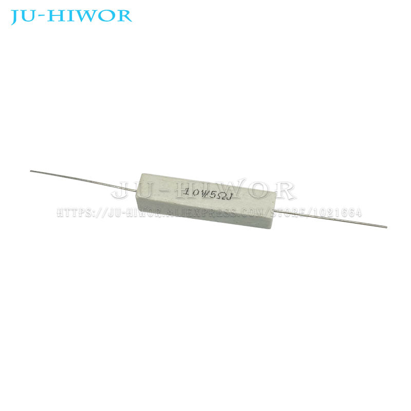 5pcs 10W 5% SQP Cement Resistor 0.1 0.22 0.33 0.5 1 1.2 1.8 2 2.2 3 3.3 3.6 4.7 5 8 10 15 20 25 30 100 K R ohms Power Resistance