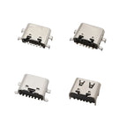 40Pcs Type C USB Connector Female Charging Port Jack 6/16Pin Type-C Socket PCB Soldering SMD SMT DIY Repair Type C Adapter