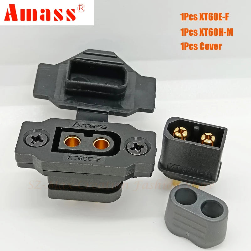 Original Amass XT60E-F Female Plug XT60 XT60H Male Bullet Connector Wire Cable Plug For RC FPV Lipo Battery RC Quadcopter