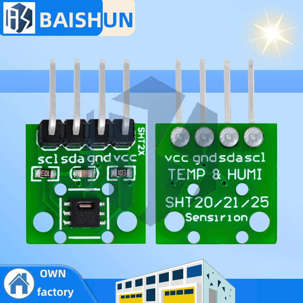 SHT20 Digital Temperature & Humidity Sensor Module: I2C-Enabled for Arduino