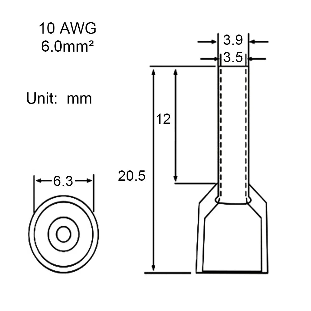 100Pcs Electric Wire Conector Crimp Connectors Wire Terminal Connector Cable Terminals End Crimps Insulated Assortment