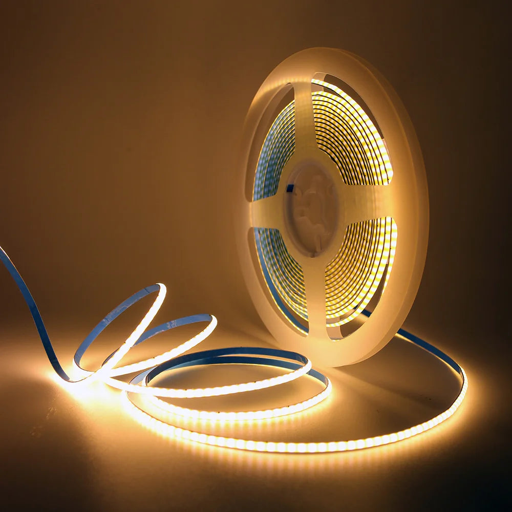 5V USB 3mm PCB COB LED Strip Light with Switch Dimmer Remote Control 320 LEDs High Density Linear Lighting Flexible Tape Lamp