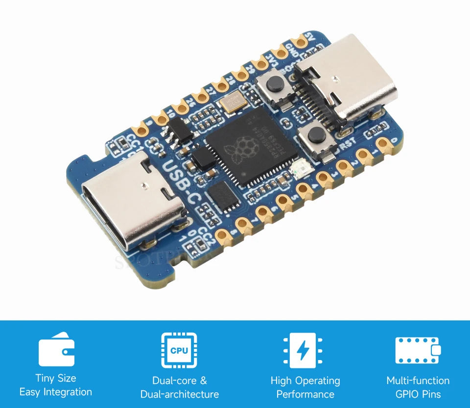 Raspberry Pi Pico 2 RP2350A USB-C Mini Development Board
