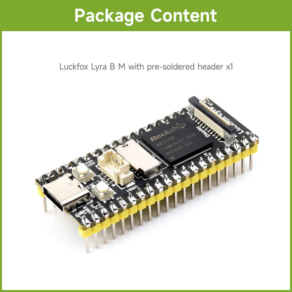 Luckfox Lyra RK3506G2 Linux Micro Development Board, Integrates Tripe-core ARM Cortex-A7 and ARM Cortex-M0 Processors