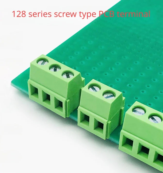 5pcs/lot Screw Type PCB Terminal Blocks Can Be Spliced Green KF128/JM128-2.54/3.5/3.81/5.0/5.08/7.5