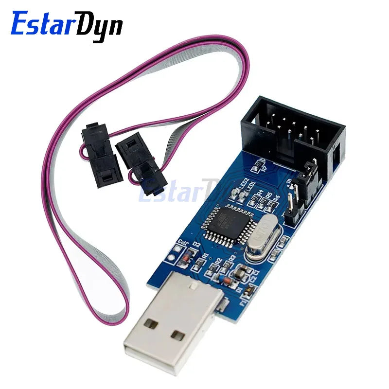 Estardyn Aluminum Shell USBASP USBISP AVR Programmer USB ISP USB ASP ATMEGA8 ATMEGA128 Support Win7 64  (Random Color)