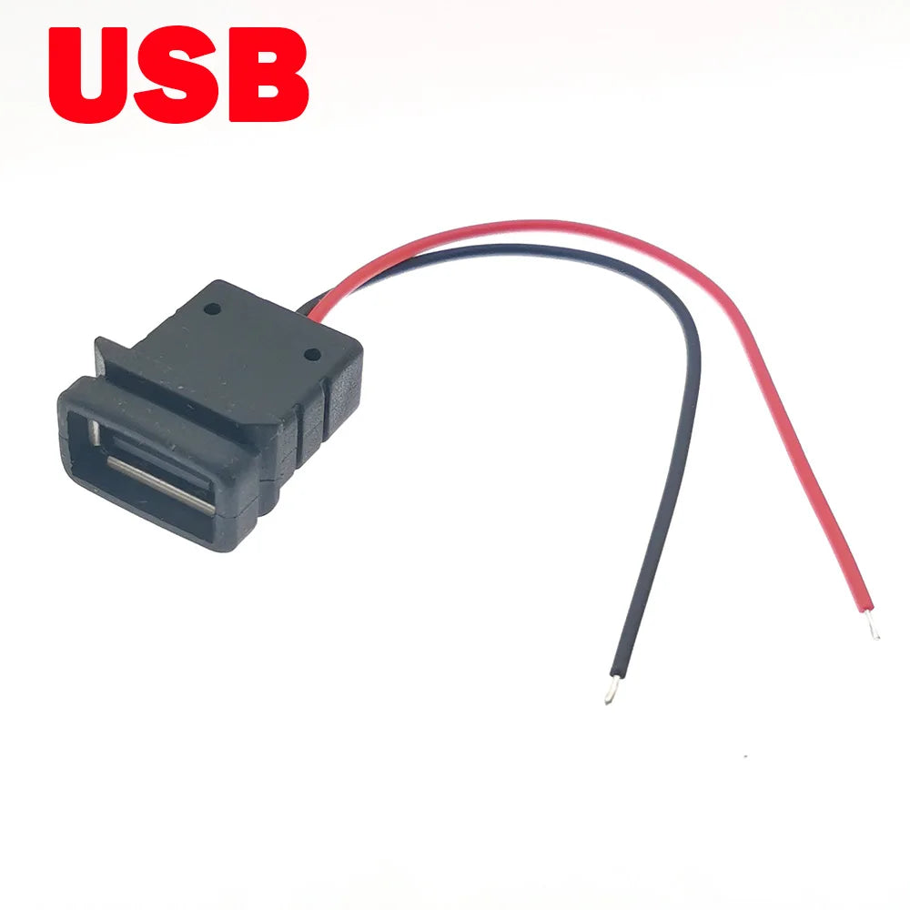 1-5pcs USB Type C Waterproof Connector Type-C With card buckle Female 3A High Current Fast Charging Jack Port USB-C Charger Plug