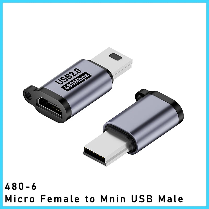 TYPE-C adapter Micro USB Mini USB Adapter lighting Female To Micro Usb Male Converter for Phone Tablet Camera Charging Adaptor