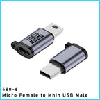 TYPE-C adapter Micro USB Mini USB Adapter lighting Female To Micro Usb Male Converter for Phone Tablet Camera Charging Adaptor
