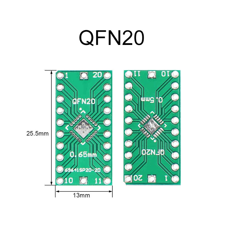 1Pce Pinboard QFN16/LGA16 QFN20 QFN44/48 QFN32/QFP32/QFN40 QFP32-64 QFN56/64 QFP32-100 LQFP128/144 Adapter Socket Adapte Plate