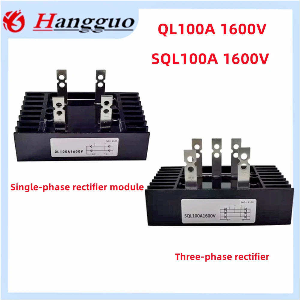 QL100A-16 Single-phase rectifier bridge QL40A QL60A QL80A QL100A QL150A Rectifier 1000V 1600V Bridge QL100A-16 QL150A1600V