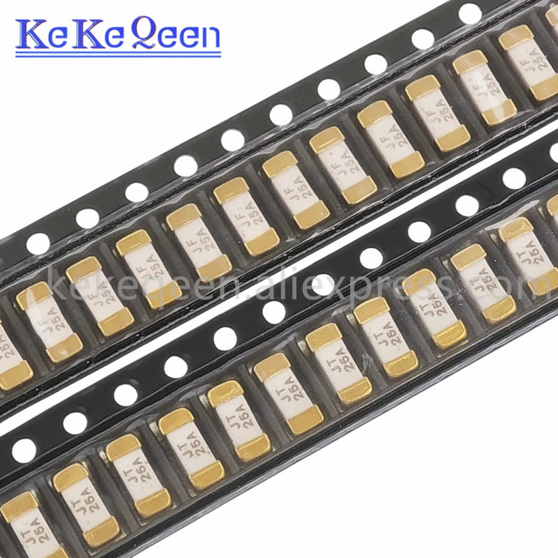 20A 25A 30A 40A Ceramic Fuse 1808 2410 6125 6.1*2.5MM Surface Mount Fuses High Inrush 250VAC/125VDC Fast / Slow Blow Fuse