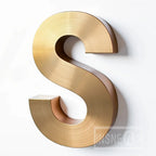 3D Custom Luxury LED Luminous Acrylic Metal Wall Letters - Business Logo Signboard for Cafe Wall Decor & Commercial Advertising