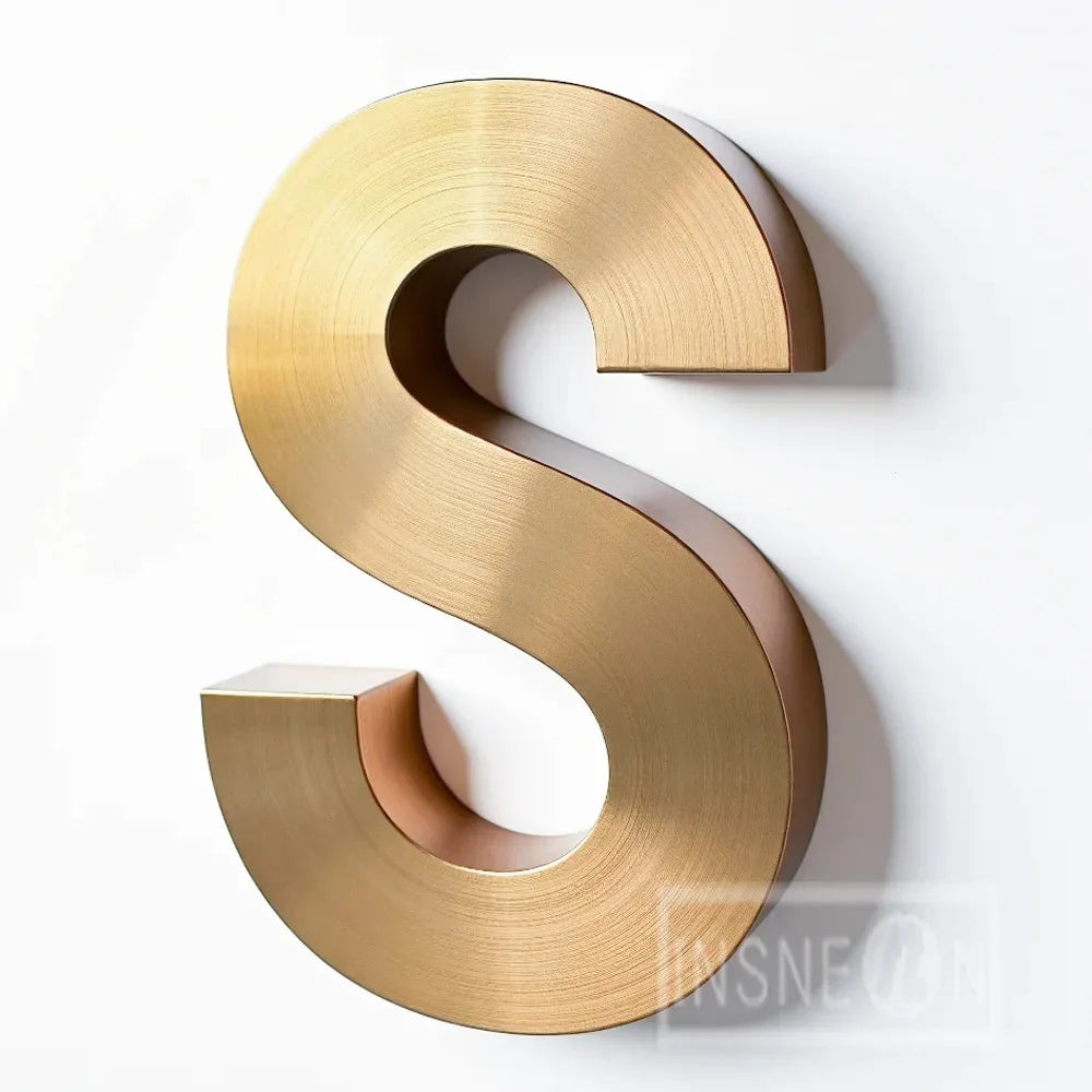 3D Custom Luxury LED Luminous Acrylic Metal Wall Letters - Business Logo Signboard for Cafe Wall Decor & Commercial Advertising