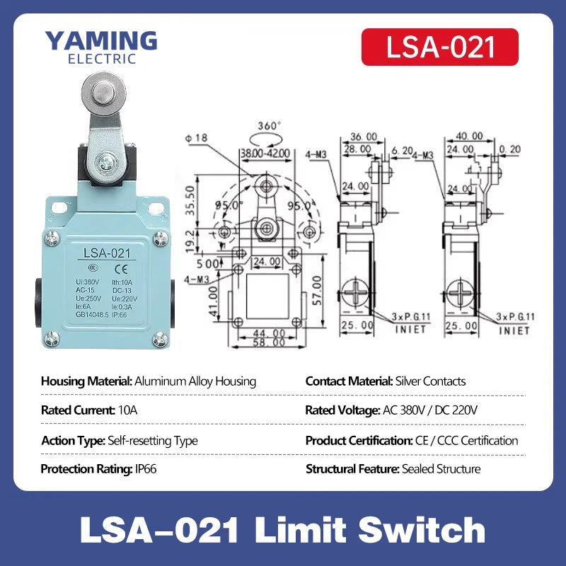 LSA Waterproof Travel Limit Switch LSA-001 LSA-003 LSA-012 LSA-021 LSA-031 LSA-061 LSA-071 LSA-081 Position Controller
