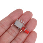 10pcs PS-22F03 Right Angle PCB Latching Push Button Switch DPDT Double Pole 6 Pin Self-locking Key Power Switches