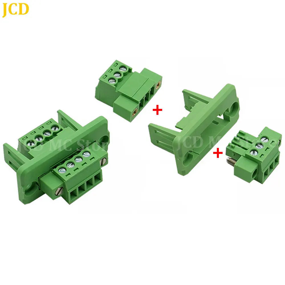 1/3/5 Set WF2EDG Pitch 3.81mm 2P/3P/4P/5P/6P/8P/9P/10P/12P/16P/24P Pluggable Terminal Block Connector 15EDGWC 3.81mm Pitch