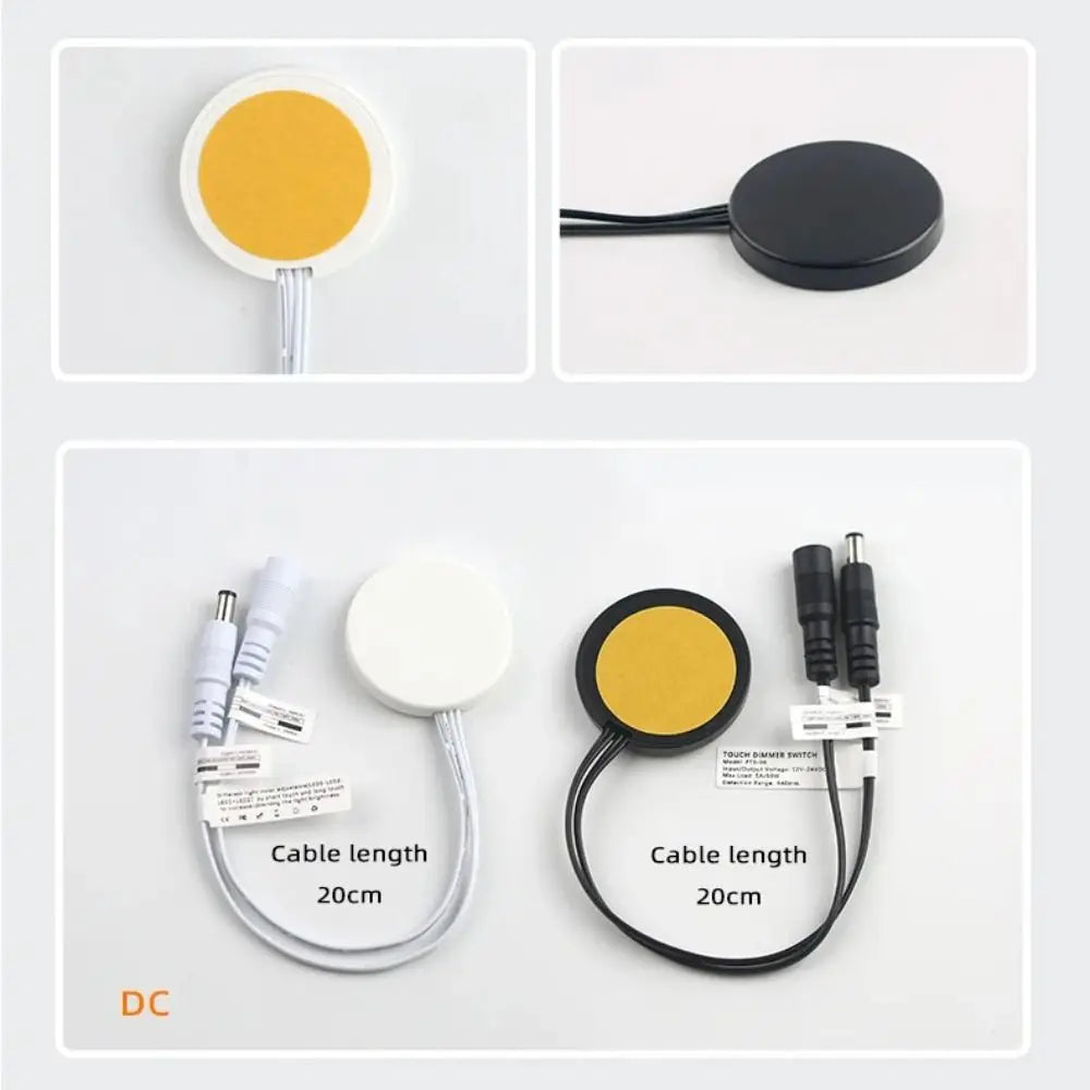 Durable DC12V 24V Smart Sensor Penetrable Wood Board Touch Switch 5A 60W LED Light Switch for Cabinet LED Light