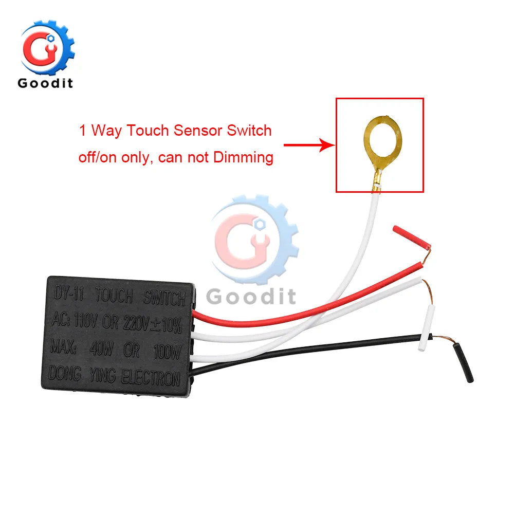 AC220V 1A Electrical Equipment Table light Parts On/off 1/4 Way Touch Control Sensor Desk light Parts Touch for Bulb Lamp Switch