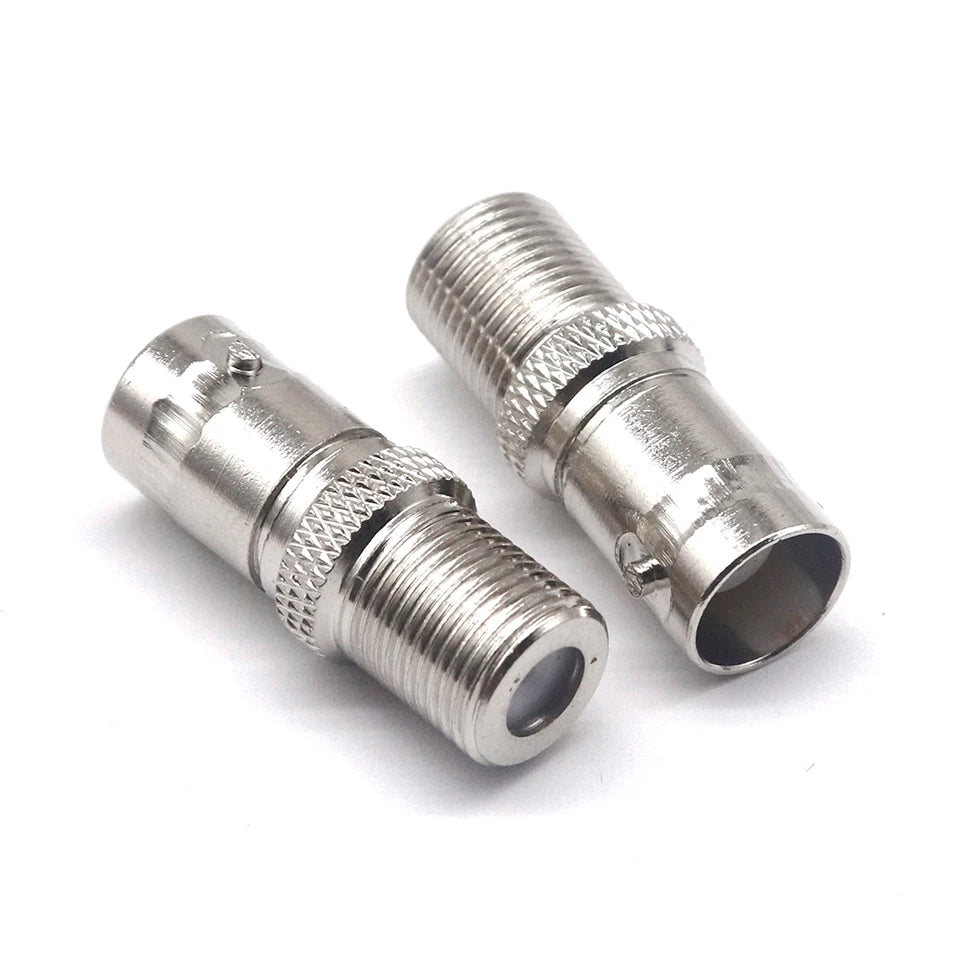 BNC to F TV female male straight connector F to BNC quick plug adapter coaxial connector