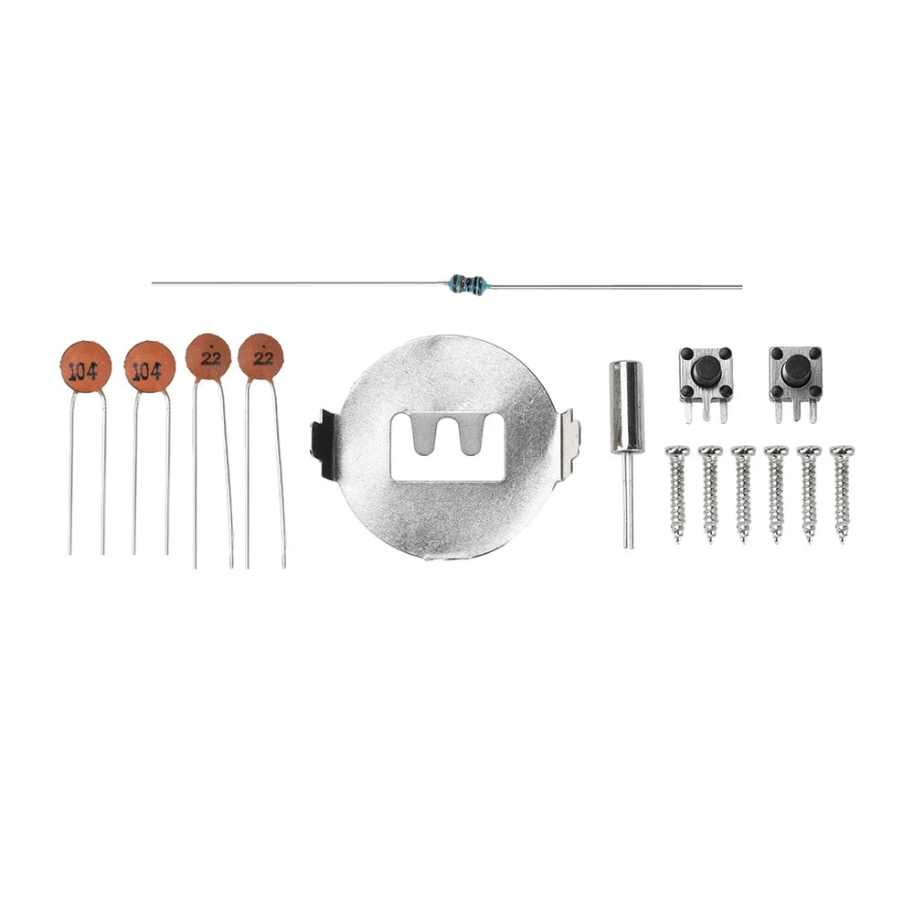 DIY Electronic Watch Kit 0.28'' LED Digital Tube Creative Watch Soldering Kit Microcontroller Watch Kit with Silicone Strap&Case