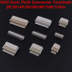 NH2.5mm Picth Connector Terminals H5P-SHF-AA H4P-SHF-AA H3P-SHF-AA H2P-SHF-AA JST 2P/3P/4P/5P/6P/8P/10P/12Pin 2.5mm Connector
