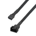 1 to 1 Way Splitter Black Sleeved 26/40cm Extension Cable Connector 4Pin PWM Extension Cables 4 Pin Pwm Fan Cable