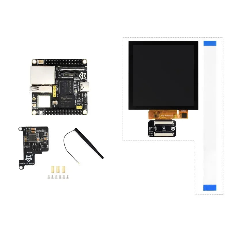 VoltSLuckfox Pico Ultra RV1106 Linux Micro Development Board, Integrates ARM Cortex-A7/RISC-V MCU/NPU/ISP Processors