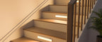WILLED Under Cabinet Lights Rechargeable Battery Display 60 LED Touch Light Bar Motion Sensor Light Closet Light Night Lights