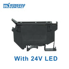 10Pcs UK5-HESI Screw Din Rail Terminal Block Fuse Holder 5*25mm 24V/220V LED With Disconnect Lever Wire Electrical Connector