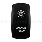 Marine 12V 24V White Led On Off Rocker Switch 5Pin SPST Momentary Switch DPDT ON OFF ON 3-Way for Car Boat Carling 4X4 Narva