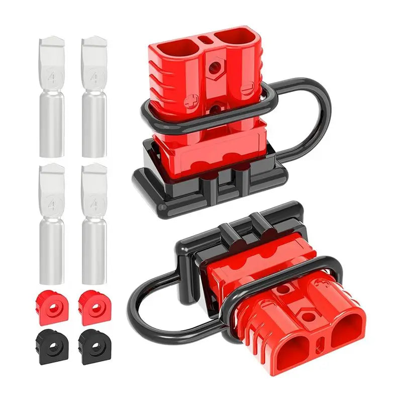 N96R For Anderson Connector,120A 2-6 Gauge Battery Quick Connect 12V-36V For Anderson Plug Battery Cable Quick Connect(2 Pack)