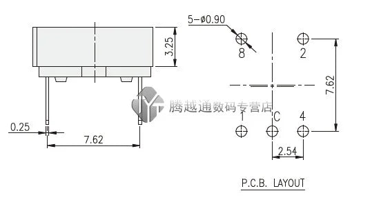 5PCS RH3HAF-10R-V-B rotary coding DIP switch 10 bits 0-9 with handle 3:3 pin RH3HA-10R-V-B