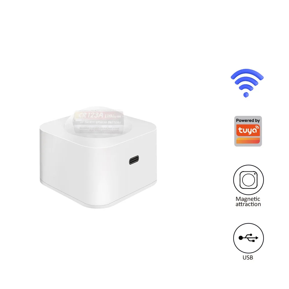LINCUKOO WIFI Smart PIR Motion Sensor Support Tuya Smart Life Automation Lighting Home Security 3 Years Battery Magnet Install